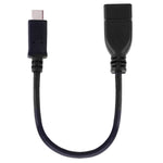 Cabo adaptador OTG USB-C 3.1 / Type-C macho para USB 3.0 fêmea, comprimento: 20cm, ZSSG-9B20OTG