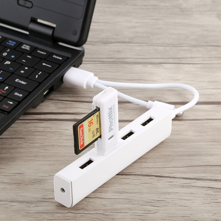 Conversor HUB 3 em 1 USB-C / Tipo-C + Micro USB + 4 portas USB 2.0, comprimento do cabo: 12 cm, 3 em 1 (branco), 3 em 1 (preto)