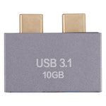Adaptador 2 x USB fêmea para 2 x USB-C / Tipo-C macho, 2 x USB fêmea para 2 x Tipo-C macho