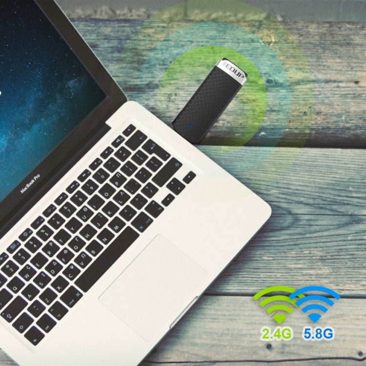 Adaptador receptor WiFi USB 3.0 de alta velocidade EDUP EP-AC1617 1200Mbps, adaptador Ethernet EP-AC1617 1200Mbps