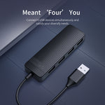 HUB USB 2.0 ORICO FL02 com 4 portas 480Mbps, FL02