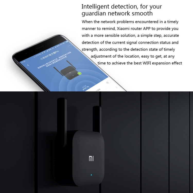 Amplificador WiFi Original Xiaomi Mi WiFi Amplifier Pro 300Mbps Extensor Inteligente com 2 Antenas Externas 2x2, Plugue US, Amplifier Pro