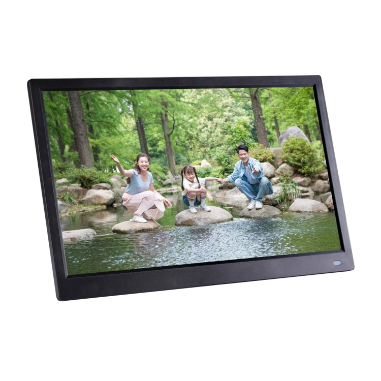 Moldura Digital de Fotos LED FHD de 12,5 polegadas com Suporte e Controlo Remoto, Programa MSTAR V56, Suporta Entrada USB / Cartão SD