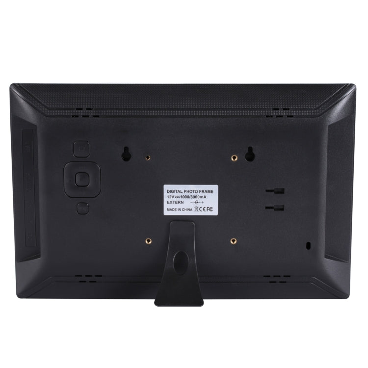 Moldura Digital de Fotos LED FHD de 12,5 polegadas com Suporte e Controlo Remoto, Programa MSTAR V56, Suporta Entrada USB / Cartão SD