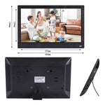 Moldura Digital de Fotos LED FHD de 12,5 polegadas com Suporte e Controlo Remoto, Programa MSTAR V56, Suporta Entrada USB / Cartão SD