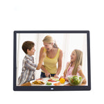 Moldura Digital de Fotos de 15 polegadas Moldura Eletrónica de Fotos Lateral Ultra-fina Suporte 1080P Máquina de Publicidade Montada na Parede, Ficha US/EU/UK