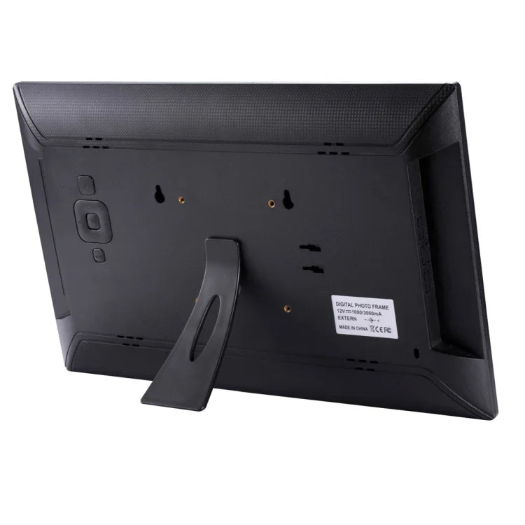 Moldura Digital de Fotos LED FHD de 15,6 polegadas com Suporte e Controlo Remoto, Programa MSTAR V53, Suporta Entrada USB / Cartão SD