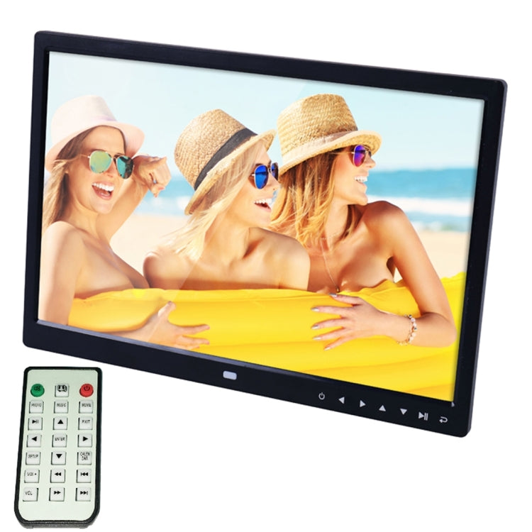 Moldura Digital de Fotos LED de 15,0 polegadas com Suporte / Controlo Remoto, Allwinner, Suporta Entrada USB / Cartão SD / OTG, 15,0 polegadas, 15,0 polegadas Allwinner