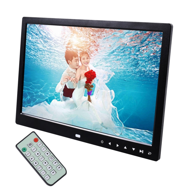 Moldura Digital para Fotos com Ecrã LED de 13,0 polegadas com Suporte / Controlo Remoto, Allwinner, Suporta Entrada USB / Cartão SD / OTG, 13,0 polegadas