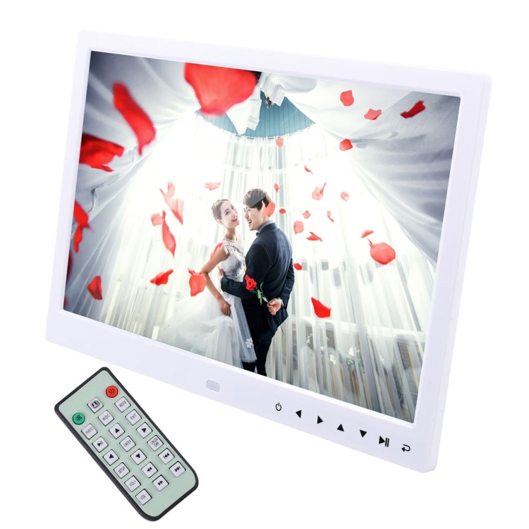 Moldura Digital para Fotos com Ecrã LED de 13,0 polegadas com Suporte / Controlo Remoto, Allwinner, Suporta Entrada USB / Cartão SD / OTG, 13,0 polegadas