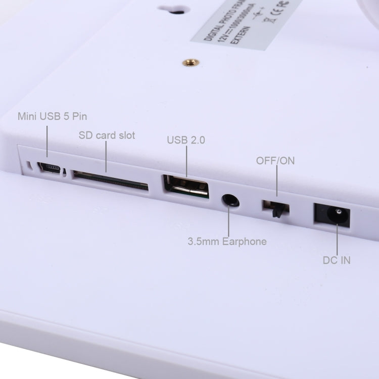 Moldura Digital para Fotos com Ecrã LED de 13,0 polegadas com Suporte / Controlo Remoto, Allwinner, Suporta Entrada USB / Cartão SD / OTG, 13,0 polegadas