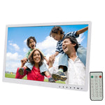 Moldura Digital para Fotos com Ecrã LED de 17,0 polegadas com Controlo por Botão Tátil de 7 Teclas / Suporte / Controlo Remoto, Tecnologia Allwinner, Suporta Entrada USB / Cartão SD / OTG, Ficha US/EU/UK, 17,0 polegadas