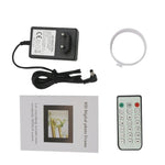 Moldura Digital para Fotos com Ecrã LED de 17,0 polegadas com Controlo por Botão Tátil de 7 Teclas / Suporte / Controlo Remoto, Tecnologia Allwinner, Suporta Entrada USB / Cartão SD / OTG, Ficha US/EU/UK, 17,0 polegadas