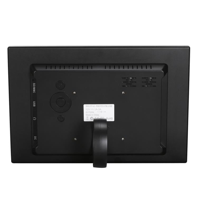 HSD1202 Moldura Digital para Fotos com Ecrã de Alta Resolução 12,1 polegadas 1280x800 com Suporte e Controlo Remoto, Suporta Cartão SD / MMC / MS / Porta USB, Ficha EU (Prateado), HSD1202 12,1 polegadas
