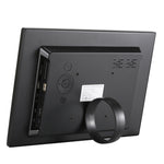 HSD1202 Moldura Digital para Fotos com Ecrã de Alta Resolução 12,1 polegadas 1280x800 com Suporte e Controlo Remoto, Suporta Cartão SD / MMC / MS / Porta USB, Ficha EU (Prateado), HSD1202 12,1 polegadas