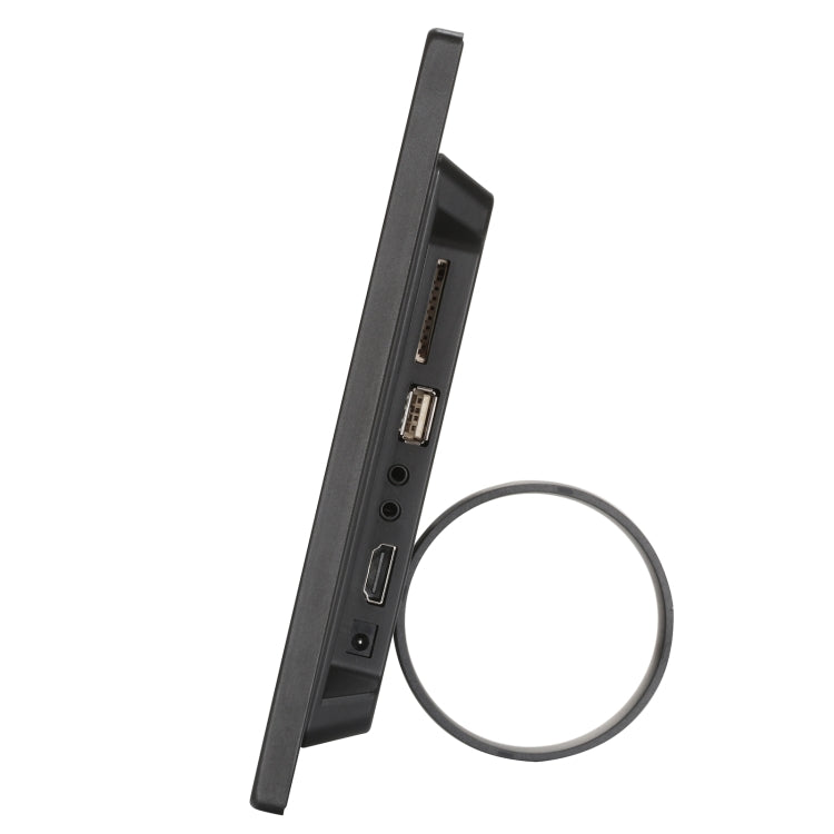HSD1202 Moldura Digital para Fotos com Ecrã de Alta Resolução 12,1 polegadas 1280x800 com Suporte e Controlo Remoto, Suporta Cartão SD / MMC / MS / Porta USB, Ficha EU (Prateado), HSD1202 12,1 polegadas