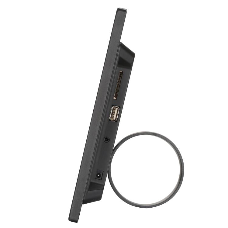 HSD1202 Moldura Digital para Fotos com Ecrã de Alta Resolução 12,1 polegadas 1280x800 com Suporte e Controlo Remoto, Suporta Cartão SD / MMC / MS / Porta USB, Ficha EU (Prateado), HSD1202 12,1 polegadas