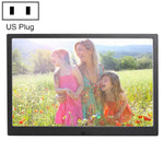 HSD1202 Moldura Digital para Fotos com Ecrã de Alta Resolução 12,1 polegadas 1280x800 com Suporte e Controlo Remoto, Suporta Cartão SD / MMC / MS / Porta USB, Ficha EU (Prateado), HSD1202 12,1 polegadas