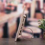 HSD1303 Moldura Digital para Fotos com Ecrã LED 13,3 polegadas 1280x800 de Alta Resolução com Suporte e Controlo Remoto, Suporta Cartão SD / MMC / MS / Porta USB, Ficha UK (Dourado), HSD1303 13,3 polegadas