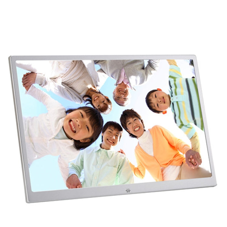 HSD1504 Moldura Digital para Fotos com Ecrã LED de 15,4 polegadas 1280x800 de Alta Resolução com Suporte e Comando à Distância, Suporta Cartão SD / MMC / MS / Porta USB, Ficha UE (Dourada), HSD1504 15,4 polegadas