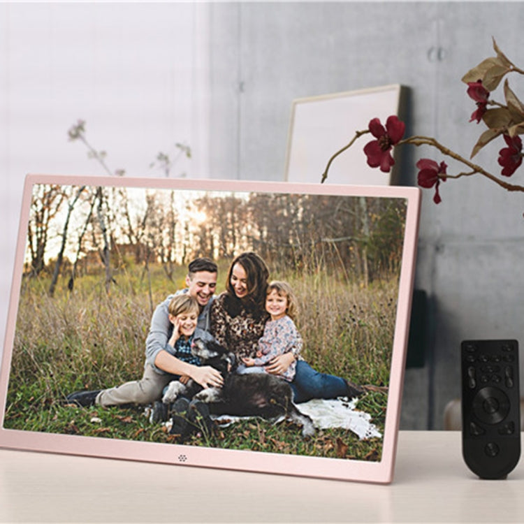 HSD1707 Moldura Digital para Fotos com Ecrã LED de 17 polegadas 1440X900 de Alta Resolução com Suporte e Comando à Distância, Suporta Cartão SD / MMC / MS / Porta USB, Ficha EUA (Prateada), HSD1707 17 polegadas