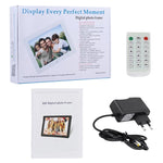 Moldura Digital para Fotos com Ecrã LED de 13 polegadas com Suporte e Comando à Distância, Allwinner F16, Suporta Cartão SD / MS / MMC e USB, 13 polegadas/F16