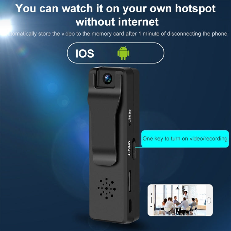 Caneta Gravadora de Vigilância WiFi HD 1080P RD03 com Clipe, RD03