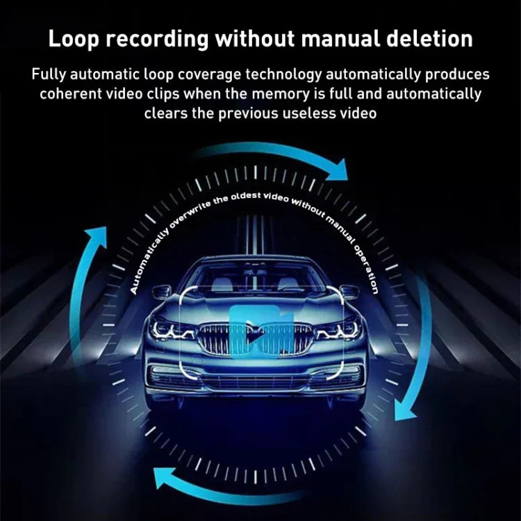 Gravador de Condução Oculto para Carro F1 com Visão Noturna HD e WiFi, F1