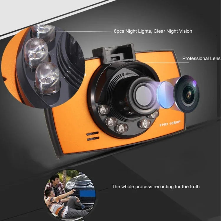 Gravador DVR para Carro Generalplus 720P VGA com Ecrã LCD de 2.4 polegadas, Suporte para Gravação em Loop / Detecção de Movimento / Função de Visão Noturna, 2.4 polegadas
