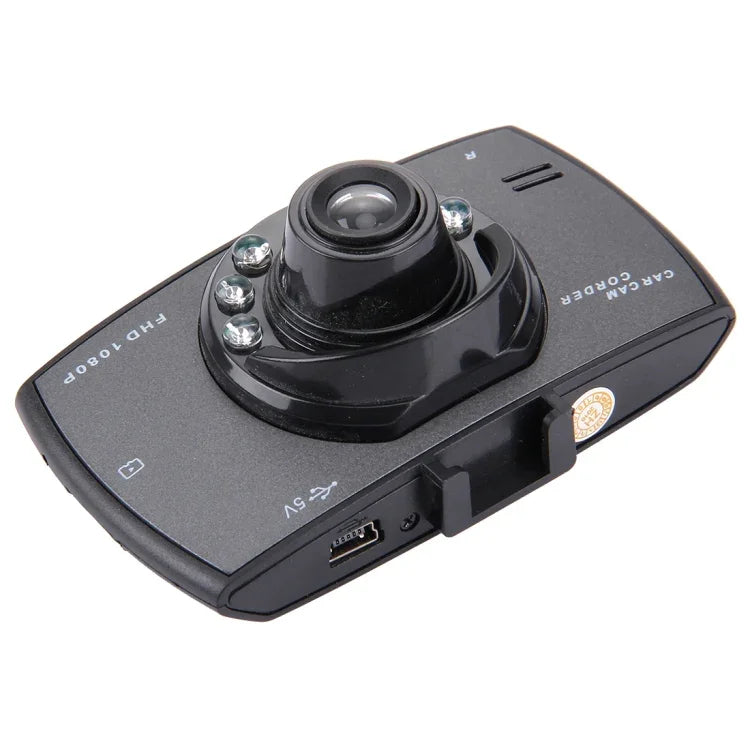 Câmara DVR para Carro com Ecrã LCD de 2.7 polegadas, 480P, Câmara de 1.3MP, Ângulo de Visão de 120 Graus, Suporte para Visão Noturna / Detecção de Movimento / Cartão TF / Sensor G, 2.7 polegadas