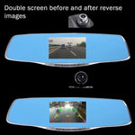 Espelho Retrovisor com DVR para Veículo G835 HD 1080P com Ecrã de 4.3 polegadas, Generalplus 2248, 2 Câmaras com Ângulo de Visão de 170 Graus, Suporte para Gravação HDR / Função de Detecção de Movimento, G835