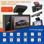 X12 Gravador de Condução WiFi para Carro com Gravação Panorâmica Tripla 2K Ultra HD, Suporta Aplicação Móvel, X12