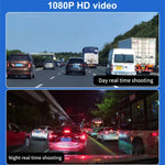 X12 Gravador de Condução WiFi para Carro com Gravação Panorâmica Tripla 2K Ultra HD, Suporta Aplicação Móvel, X12