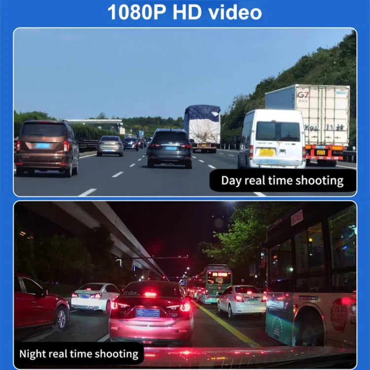 X12 Gravador de Condução WiFi para Carro com Gravação Panorâmica Tripla 2K Ultra HD, Suporta Aplicação Móvel, X12