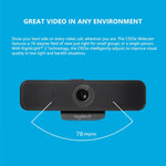 Logitech C925E Webcam HD 1080p com Tampa de Segurança Integrada