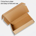 100 Unidades Caixa de Papel Kraft para Envio, Tamanho: Q4, 20x10x4cm, 20x10x4cm
