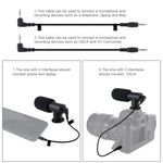 PULUZ Suporte Estabilizador Manual em Forma de U/C para DV + Kit de Luz de Estúdio LED + Microfone Shotgun com Sapata Fria e Cabeça de Tripé para Todas as Câmaras SLR e DV Domésticas, Kits de Suporte + Microfone + LED