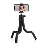 Suporte de Tripé Flexível Mini Polvo PULUZ com Cabeça de Bola & Abraçadeira para Telemóvel + Adaptador de Montagem para Tripé & Parafuso Longo para Câmaras SLR, GoPro, Telemóvel, Tamanho: 30cmx5cm, Tripé de 30cm + Abraçadeira para Telemóvel