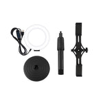 PULUZ Kit de Luz de Anel de 12cm (4,7 polegadas) com Suportes Horizontais Duplos para Telemóvel, Suporte de Secretária para Vídeo, Suportes Horizontais de 4,7 polegadas para Secretária