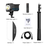 Kit de Luz Estroboscópica de Estúdio Fotográfico PULUZ 120W com Softbox, Refletor e Tripé, Kit de Luz Retangular 120W 2700K-6500K Plugue UE, Kit de Luz Retangular 120W 2700K-6500K Plugue UK, Kit de Luz Retangular 120W 2700K-6500K Plugue US