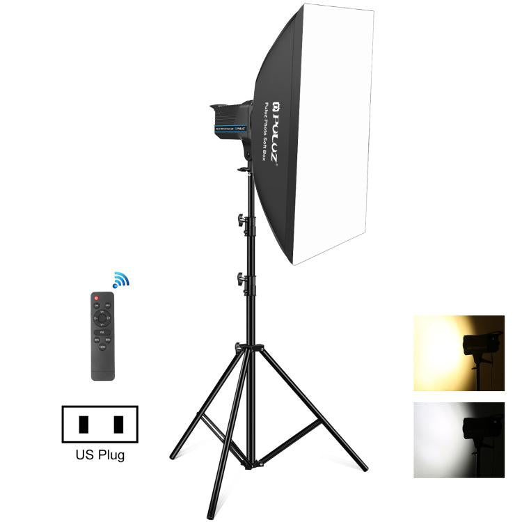 Kit de Luz Estroboscópica de Estúdio Fotográfico PULUZ 120W com Softbox, Refletor e Tripé, Kit de Luz Retangular 120W 2700K-6500K Plugue UE, Kit de Luz Retangular 120W 2700K-6500K Plugue UK, Kit de Luz Retangular 120W 2700K-6500K Plugue US