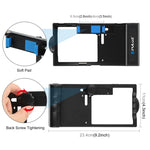 PULUZ Kit 4 em 1 para Vlogging com Bluetooth, Luz LED para Selfie, Microfone + Suporte de Tripé + Cabeça de Tripé Cold Shoe para iPhone, Galaxy, Huawei, Xiaomi, HTC, LG, Google e Outros Smartphones, Kit Bluetooth 4 em 1