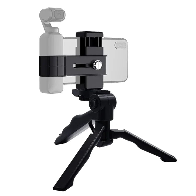 PULUZ Abraçadeira de Fixação para Smartphone Suporte de 1/4 polegadas + Kit de Montagem com Tripé Dobrável para DJI OSMO Pocket / Pocket 2, Abraçadeira+Tripé