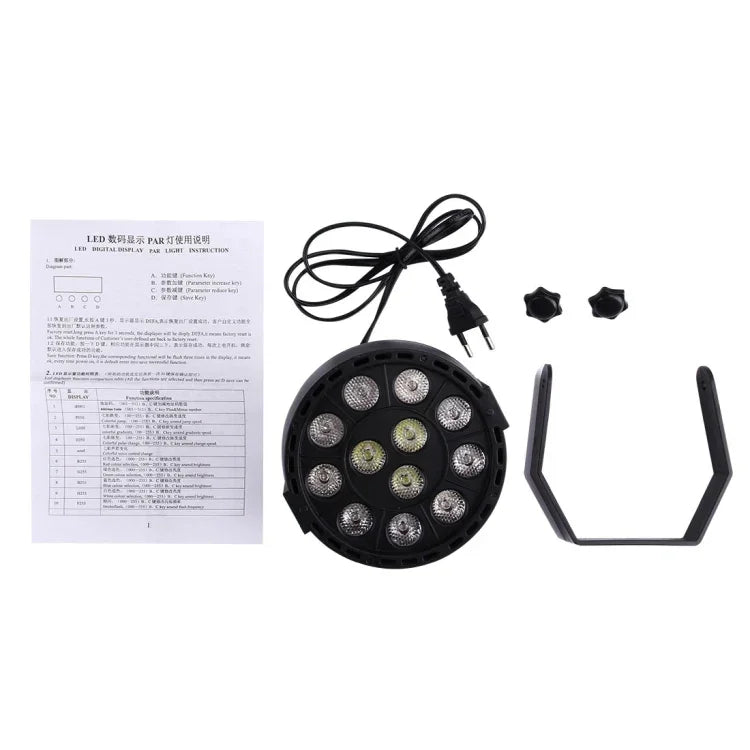 com Ecrã LED, Modos Mestre / Escravo / DMX512 / Execução Automática, Ficha US, Ficha US