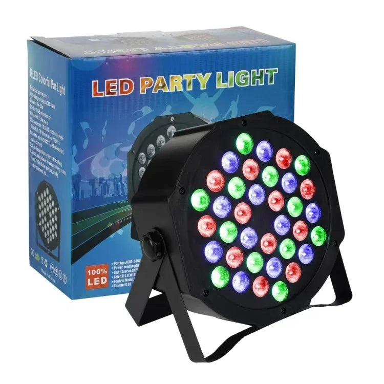Com Ecrã LED, Modos de Funcionamento Automático / Escravo / DMX512 / Controlo por Voz