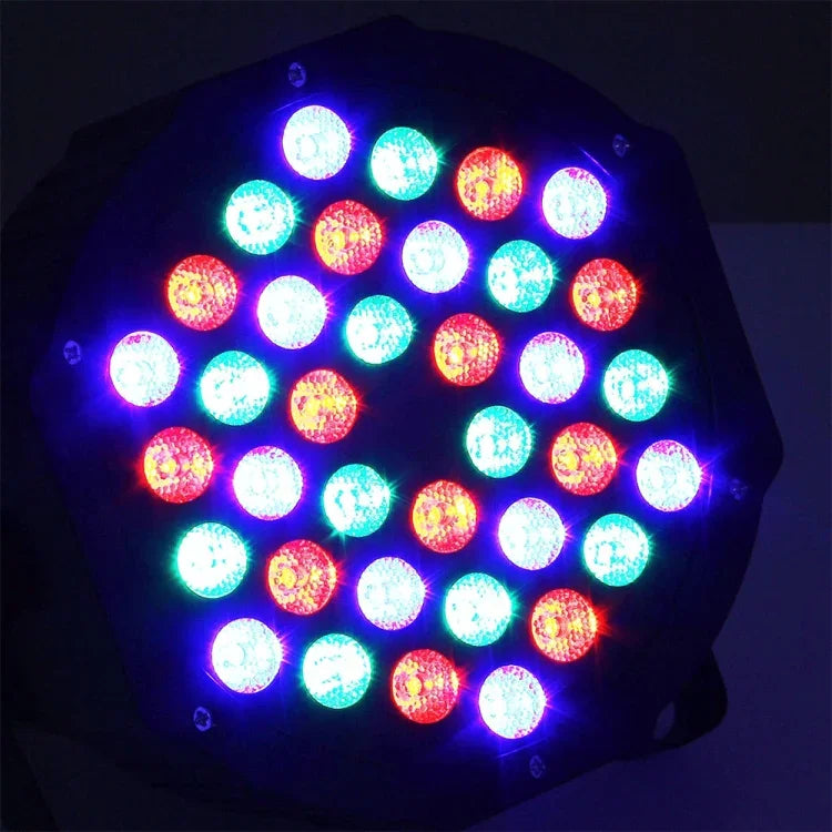 Com Ecrã LED, Modos de Funcionamento Automático / Escravo / DMX512 / Controlo por Voz
