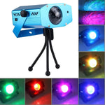 Projetor Mini de Onda de Água RGB 3W x 3 com Controlo Remoto, Ficha UE, Ficha UE