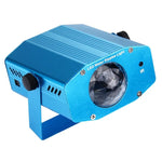 Projetor Mini de Onda de Água RGB 3W x 3 com Controlo Remoto, Ficha UE, Ficha UE