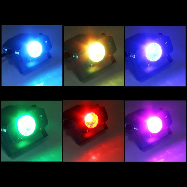 Projetor Mini de Onda de Água RGB 3W x 3 com Controlo Remoto, Ficha UE, Ficha UE