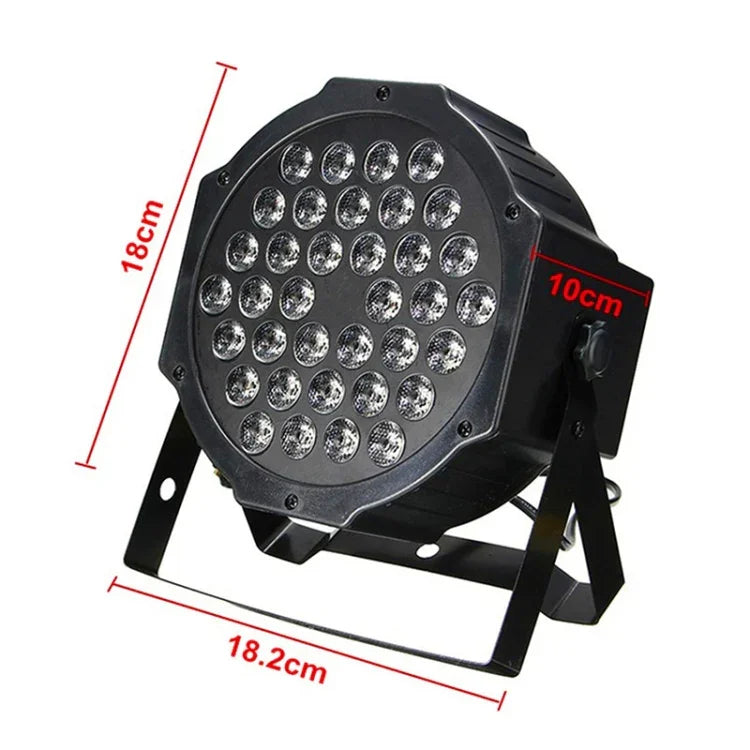 Luz PAR LED UV Roxa 36W 36 LEDs, AC 100-240V, Luz Roxa